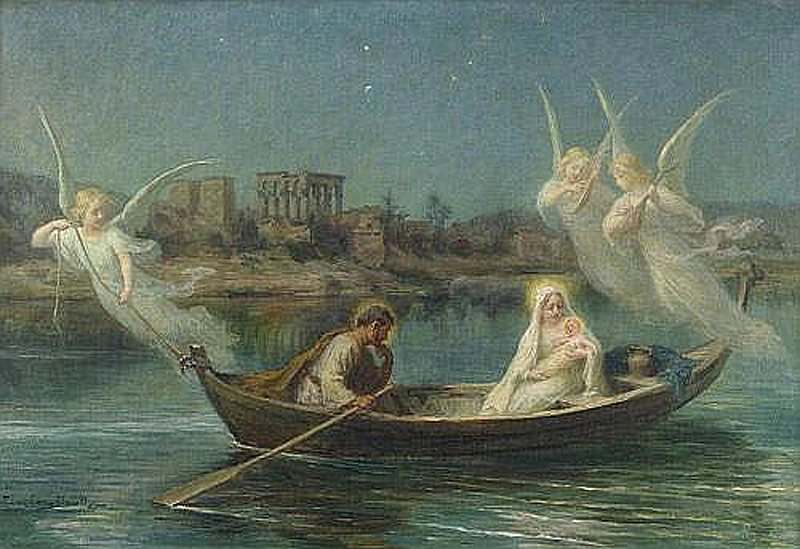 Eugène Auguste François Deully - La fuga in Egitto